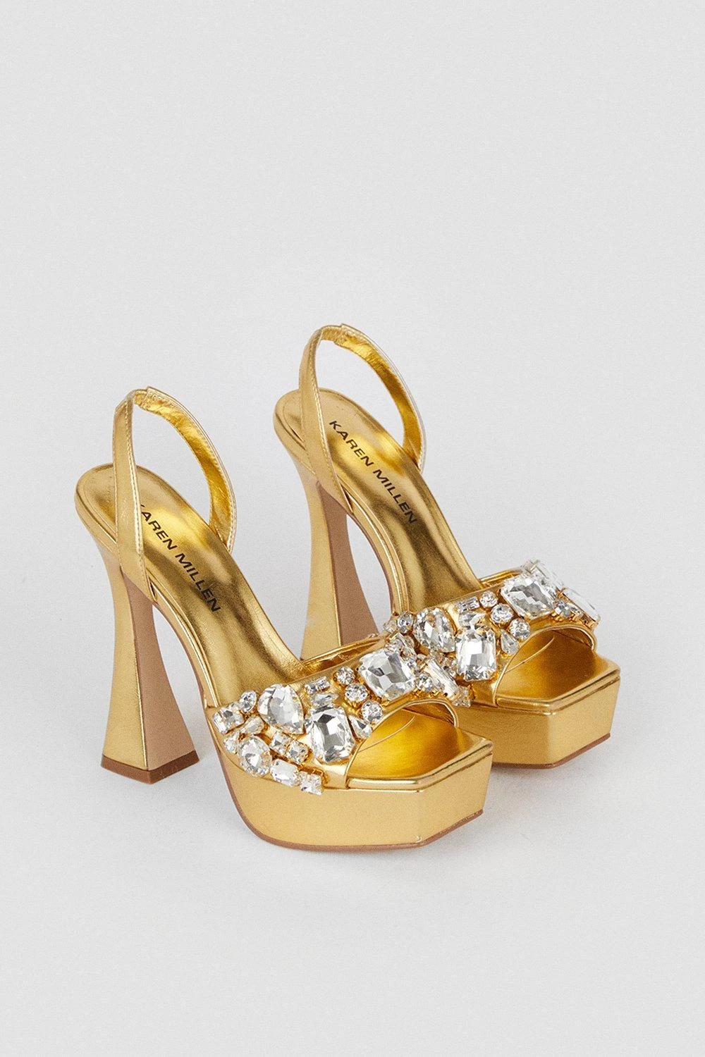 Karen Millen Gemstone Slingback Extreme Platform - Image 4