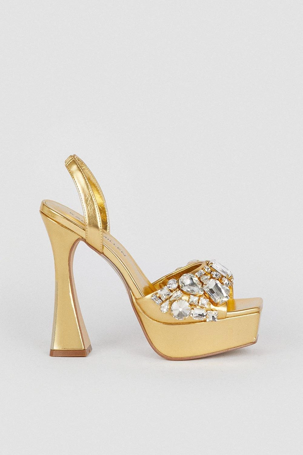 Karen Millen Gemstone Slingback Extreme Platform