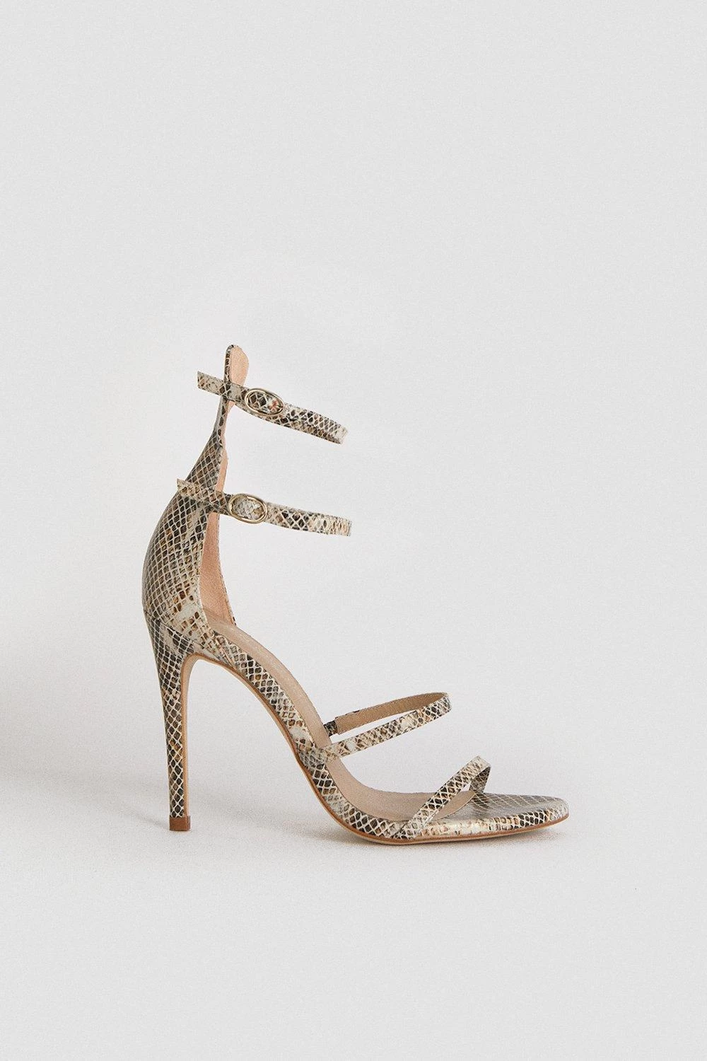 Karen Millen 4 Strap Leather Sandal - Image 4