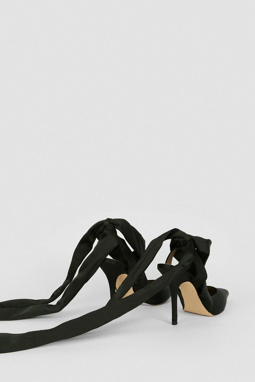 Karen Millen Satin Tie Court Shoe - Image 4
