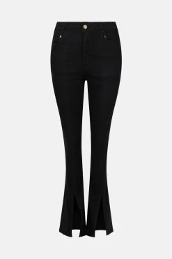 Karen Millen Split Hem Kickflare Jeans